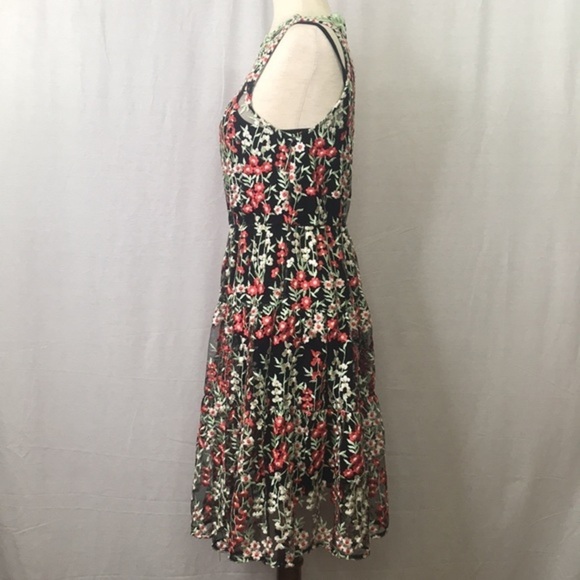 ANTHROPOLOGY HD in Paris Embroidered Emilia Women's Dress Sz 4 - Picture 8 of 11